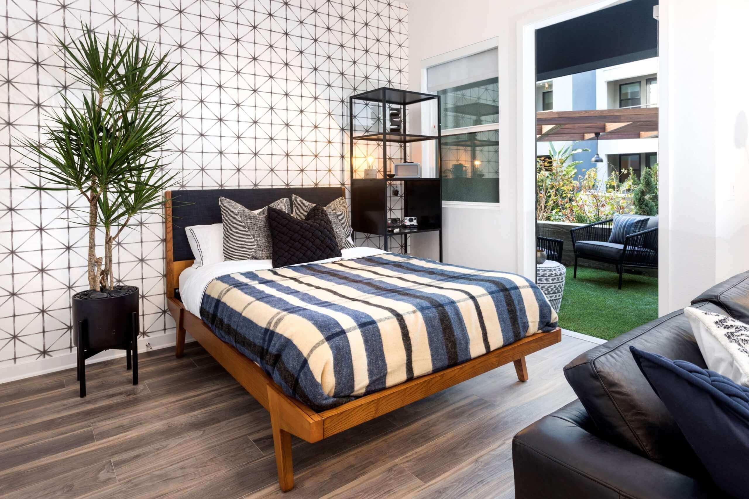 extra large studio apartment with oversized private patio or balcony at broadstone arden